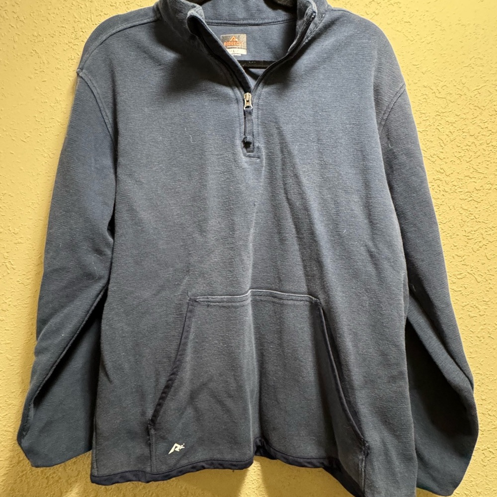 Men's Blue Half-Zip Sweater